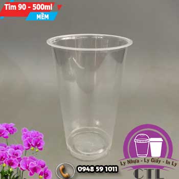 Ly nắp nút tim MỀM 500ml nắp 90